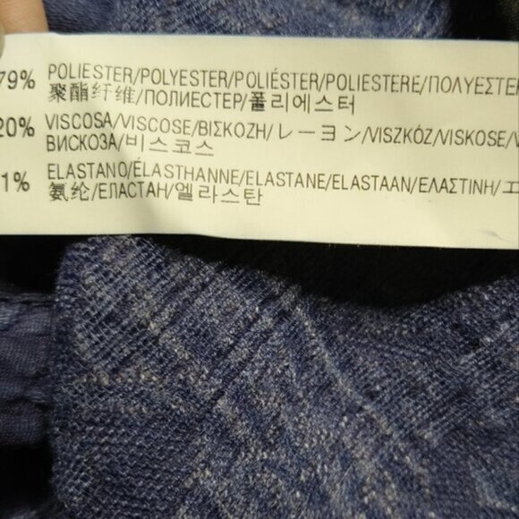 Zara Woman Textured Blue Jacket NEW WITH TAGS Style 7595/605/401 Size M - Picture 5 of 9